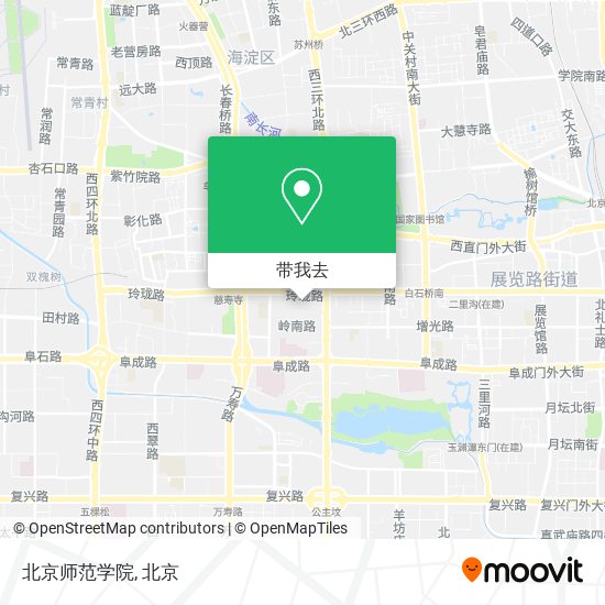 北京师范学院地图