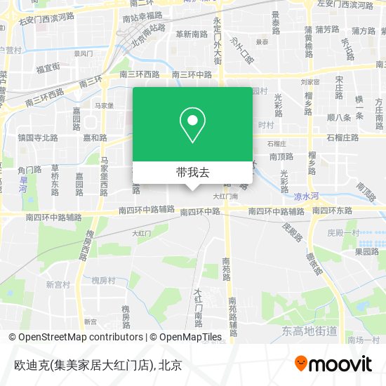 欧迪克(集美家居大红门店)地图