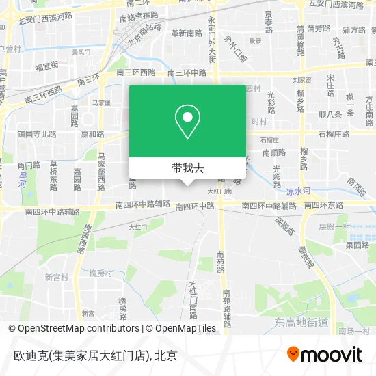 欧迪克(集美家居大红门店)地图