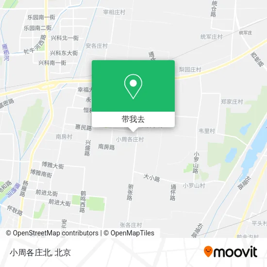 小周各庄北地图