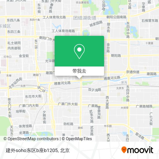 建外soho东区b座b1205地图