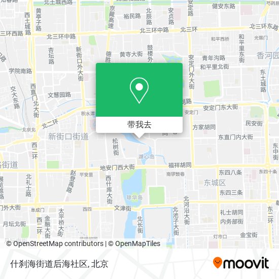 什刹海街道后海社区地图