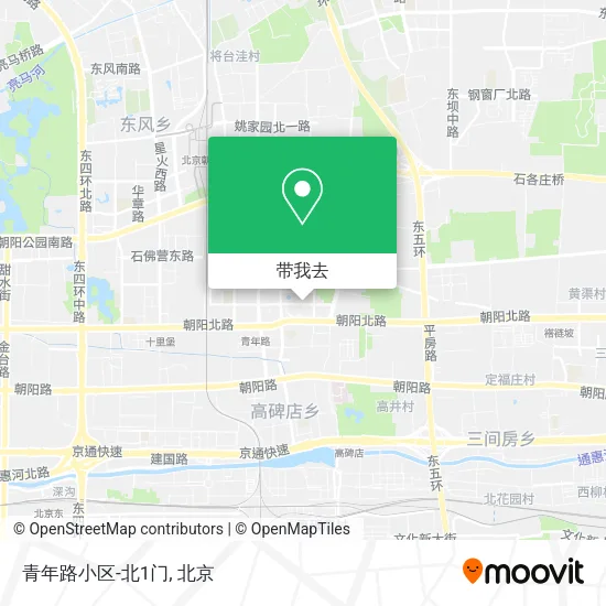 青年路小区-北1门地图