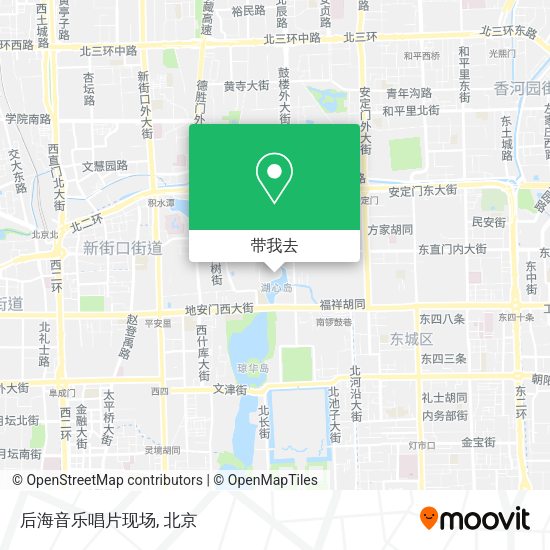 后海音乐唱片现场地图