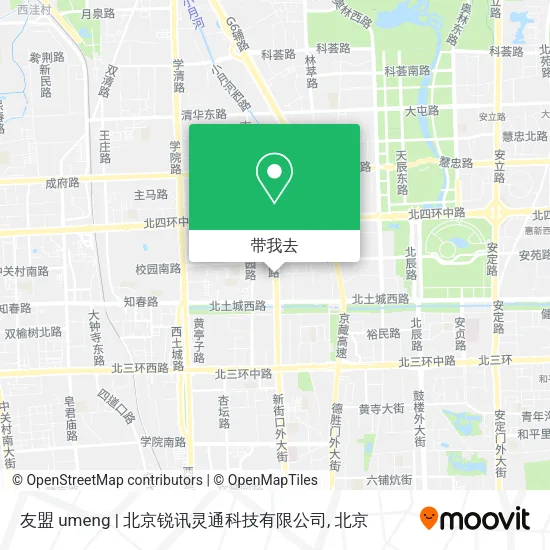 友盟 umeng | 北京锐讯灵通科技有限公司地图