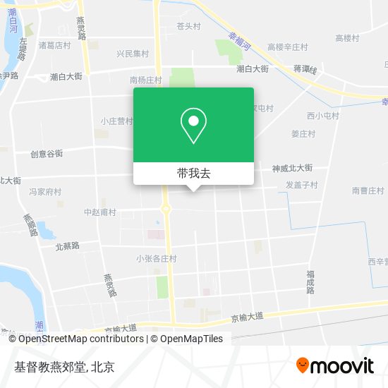 基督教燕郊堂地图