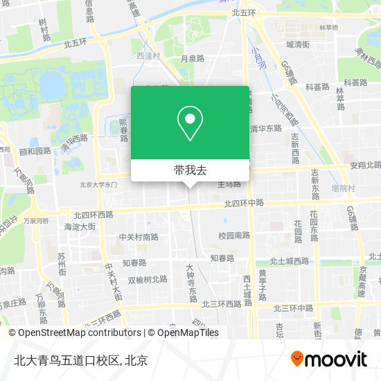 北大青鸟五道口校区地图