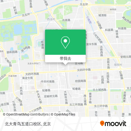 北大青鸟五道口校区地图