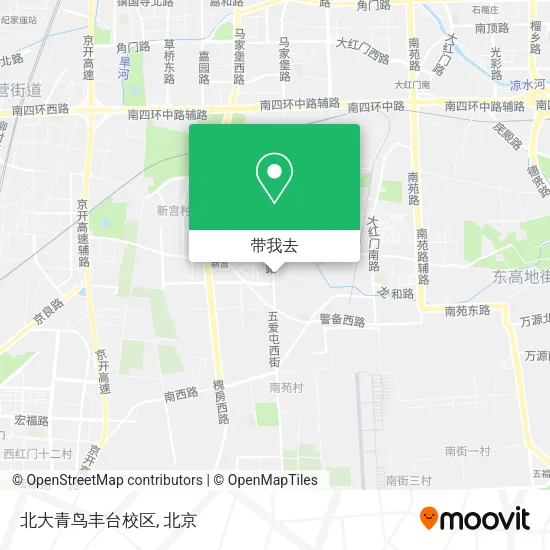 北大青鸟丰台校区地图