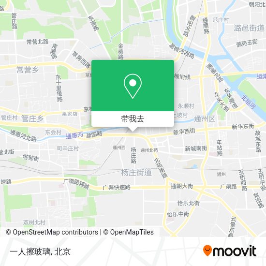 一人擦玻璃地图