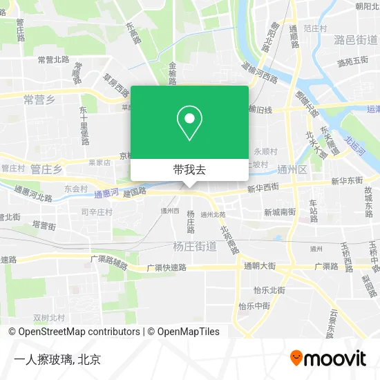 一人擦玻璃地图