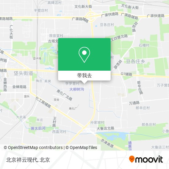 北京祥云现代地图