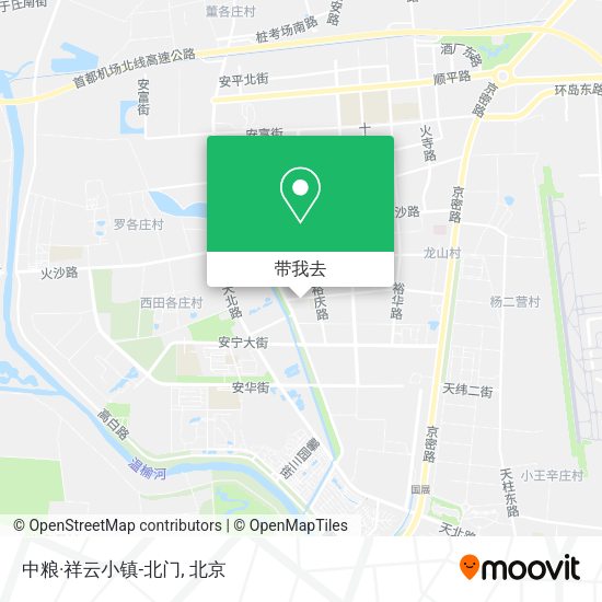 中粮·祥云小镇-北门地图