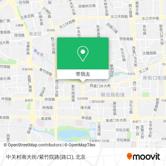 中关村南大街/紫竹院路(路口)地图