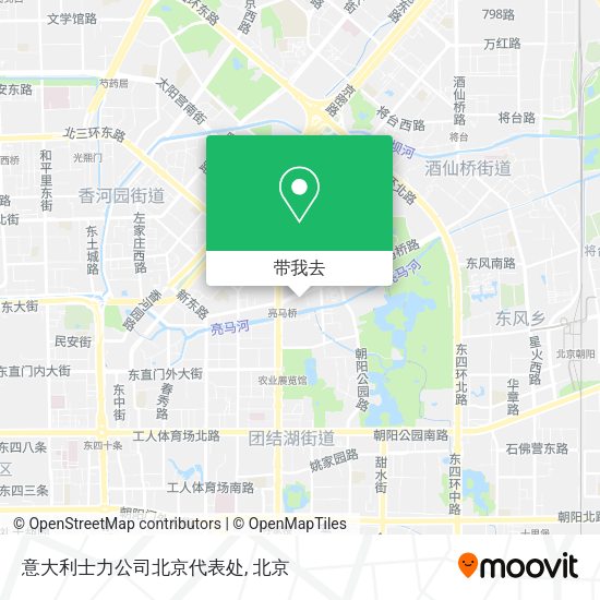 意大利士力公司北京代表处地图