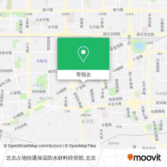 北京占地恒通保温防水材料经营部地图
