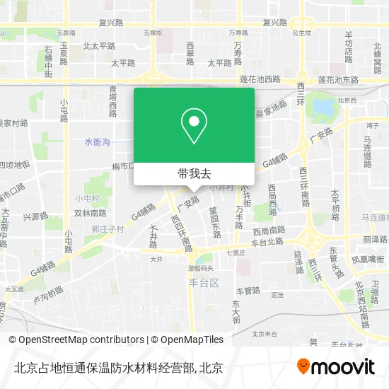 北京占地恒通保温防水材料经营部地图