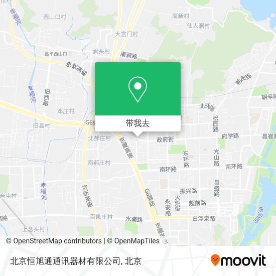 北京恒旭通通讯器材有限公司地图