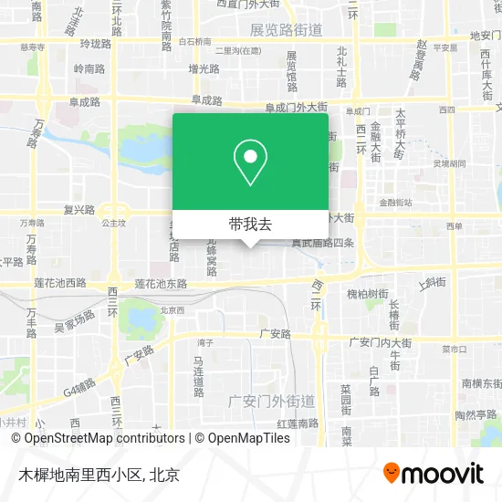 木樨地南里西小区地图