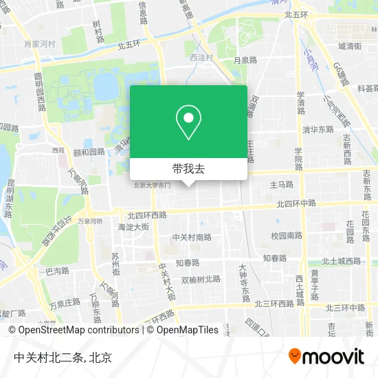 中关村北二条地图