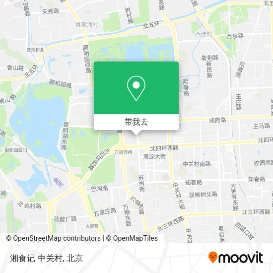 湘食记 中关村地图