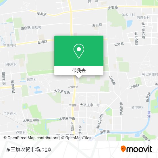 东三旗农贸市场地图