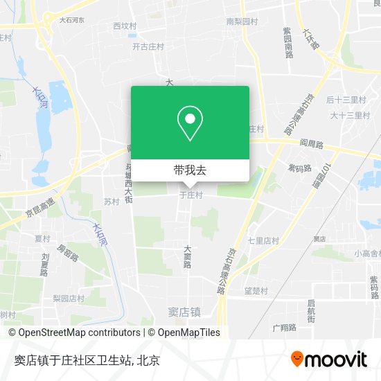 窦店镇于庄社区卫生站地图