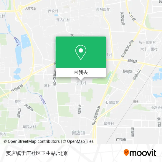 窦店镇于庄社区卫生站地图