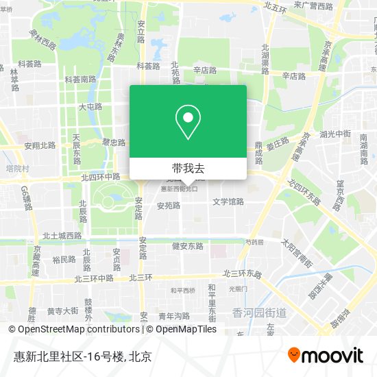 惠新北里社区-16号楼地图