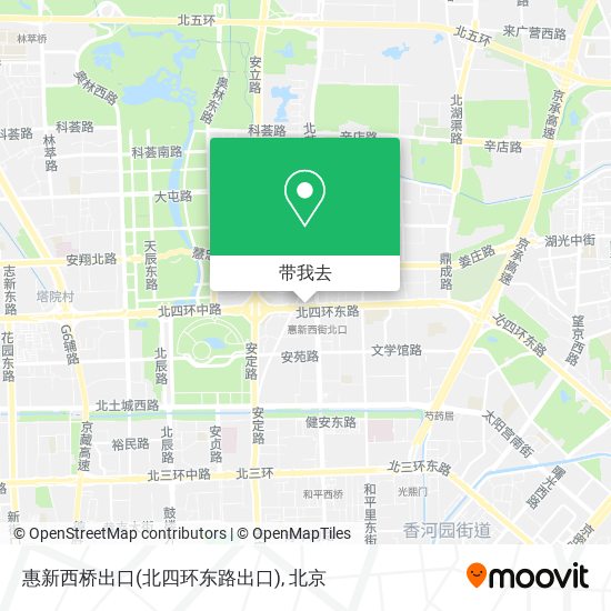 惠新西桥出口(北四环东路出口)地图