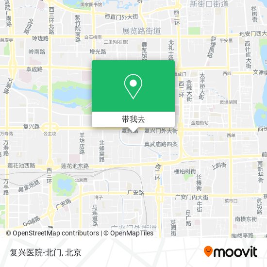 复兴医院-北门地图