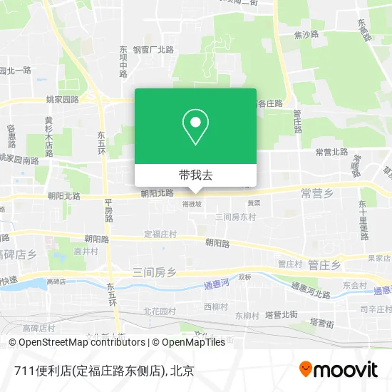 711便利店(定福庄路东侧店)地图