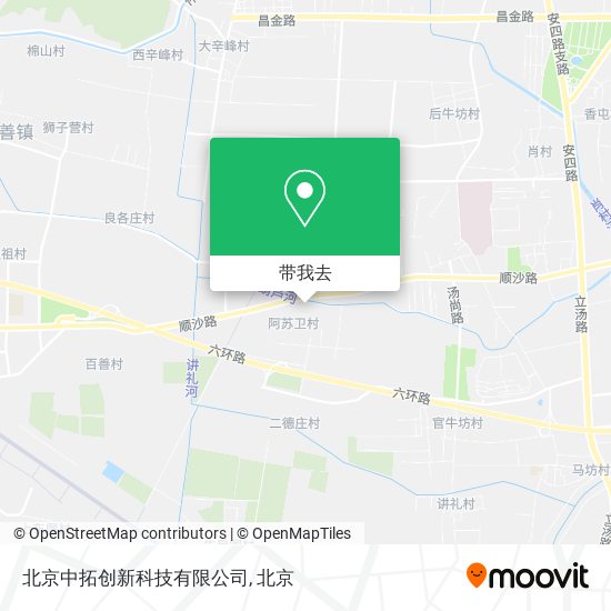 北京中拓创新科技有限公司地图