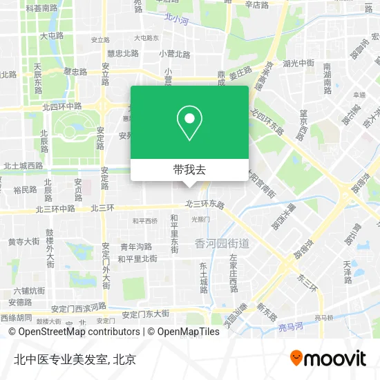 北中医专业美发室地图
