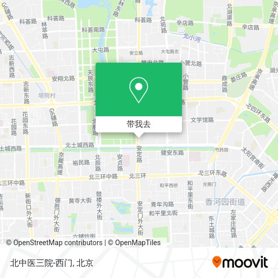 北中医三院-西门地图
