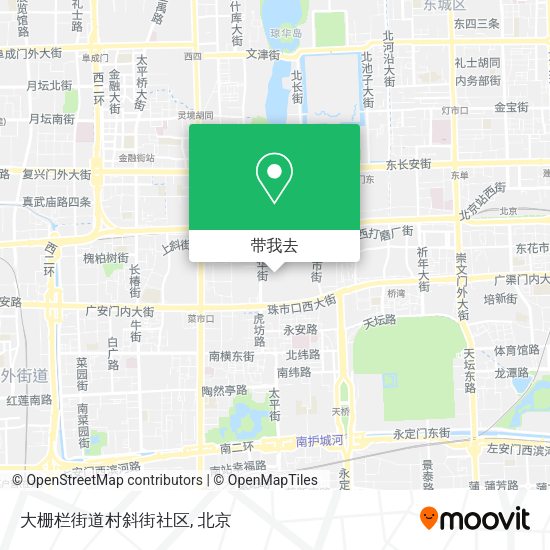 大栅栏街道村斜街社区地图