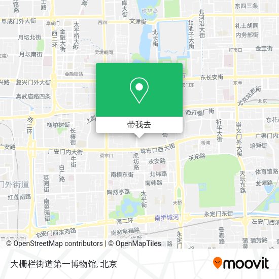 大栅栏街道第一博物馆地图