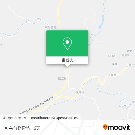 司马台收费站地图