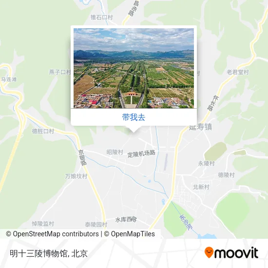 明十三陵博物馆地图