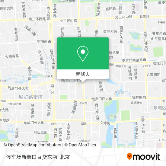 停车场新街口百货东南地图