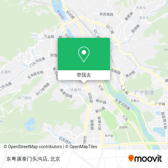 东粤康泰门头沟店地图