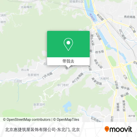 北京惠捷筑屋装饰有限公司-东北门地图