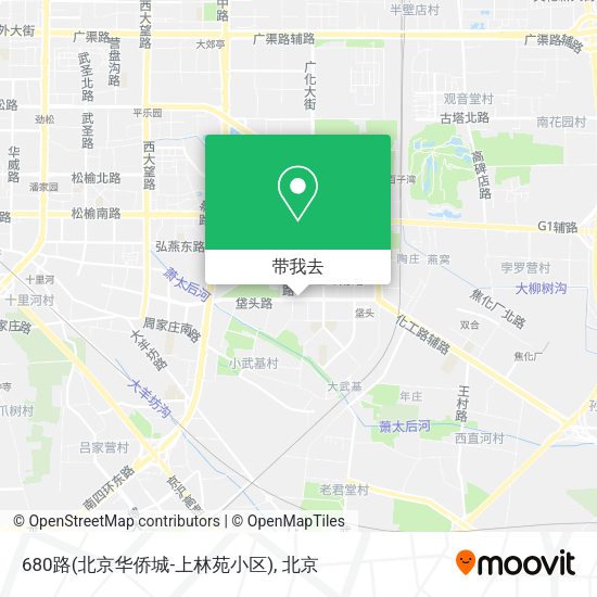 680路(北京华侨城-上林苑小区)地图