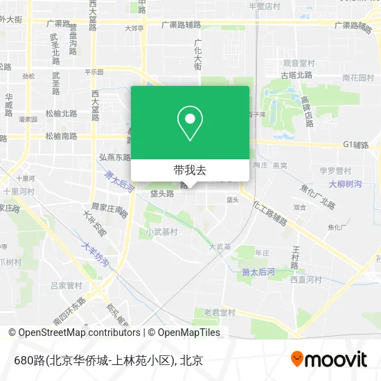 680路(北京华侨城-上林苑小区)地图