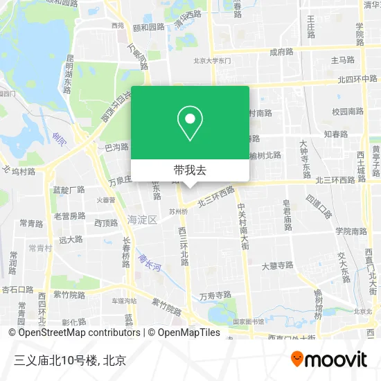 三义庙北10号楼地图