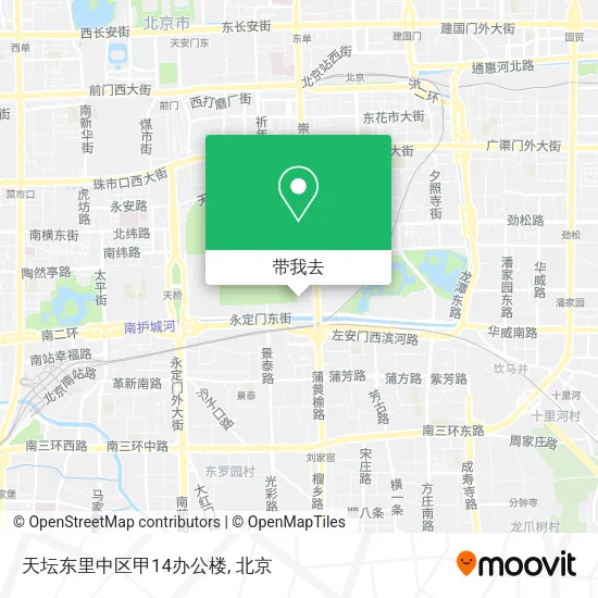 天坛东里中区甲14办公楼地图