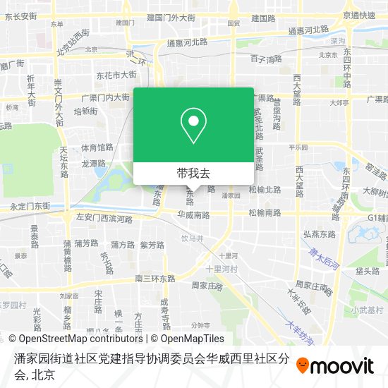 潘家园街道社区党建指导协调委员会华威西里社区分会地图