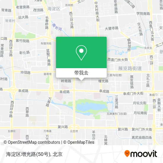 海淀区增光路(50号)地图