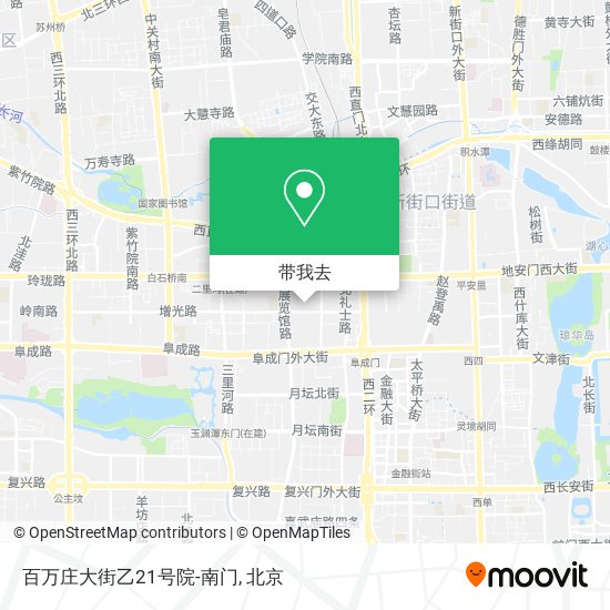 百万庄大街乙21号院-南门地图