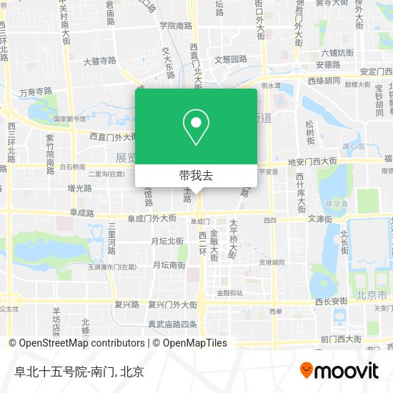 阜北十五号院-南门地图